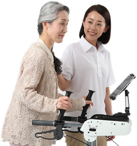 歩行能力の改善と健康寿命を延ばすことを目的とした自立推進トレーニングロボット「J-Walker テクテック」